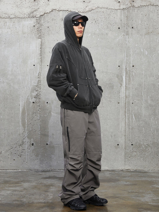 F2CE Nylon Knee Pleats Paratrooper Pants