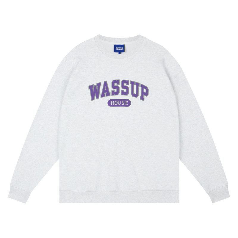 Wassup House School Logo Print Sweatshirt