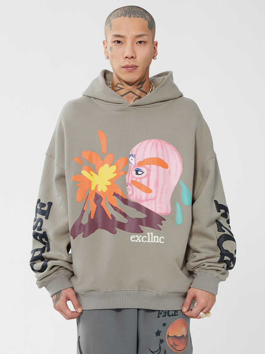 F2CE Foam Printing Pullover Hoodie | Face 3 Face