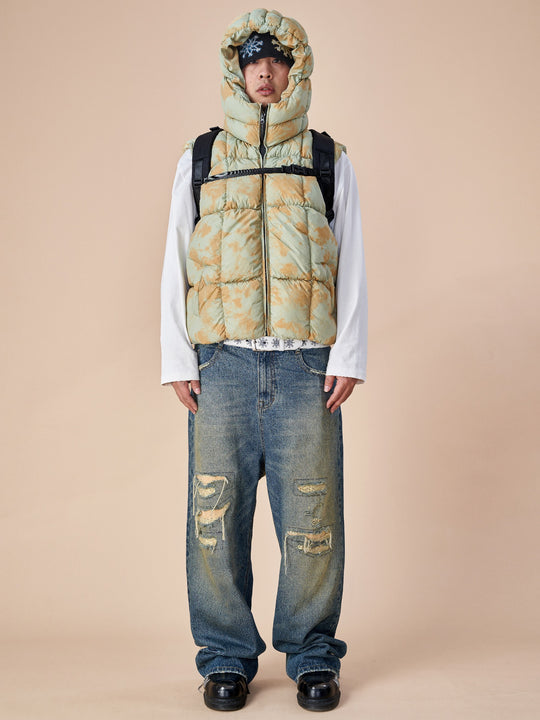 EVILKNIGHT(EK) Torn Holes Abrasive Patches Embroidery Denim Jeans