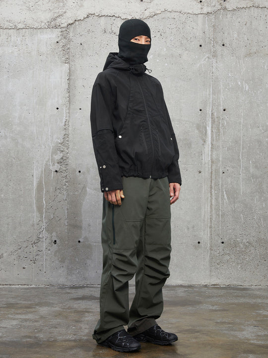 F2CE Nylon Knee Pleats Paratrooper Pants