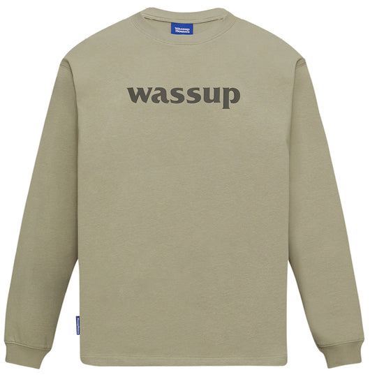 Wassup House Basic Logo printed Long Sleeved Tee