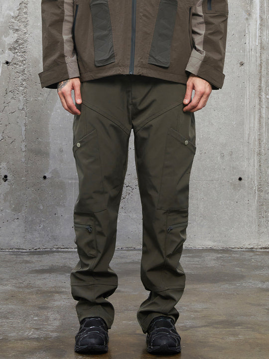 F2CE Functional Pockets Workwear Leg Zipper Pants