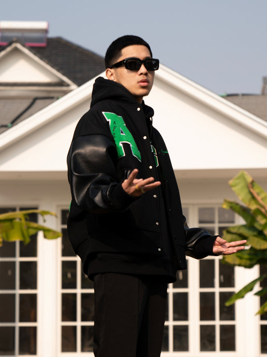 DONCARE A Few Good Kids AFGK 3D Logo Varsity Jacket