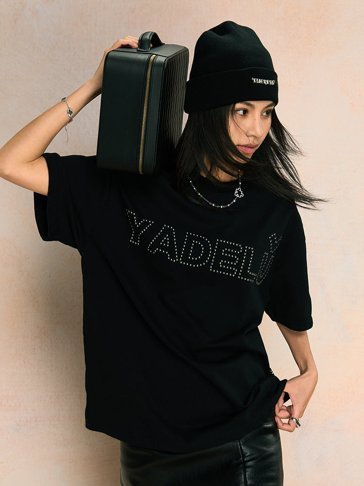 YADcrew Metallic Hot Bead Craft Tee