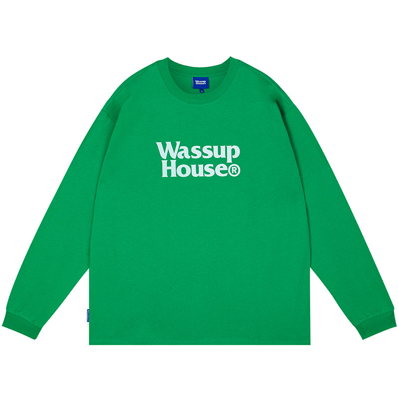Wassup House Double Line Logo Long Sleeved Tee