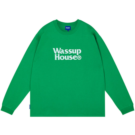 Wassup House Double Line Logo Long Sleeved Tee