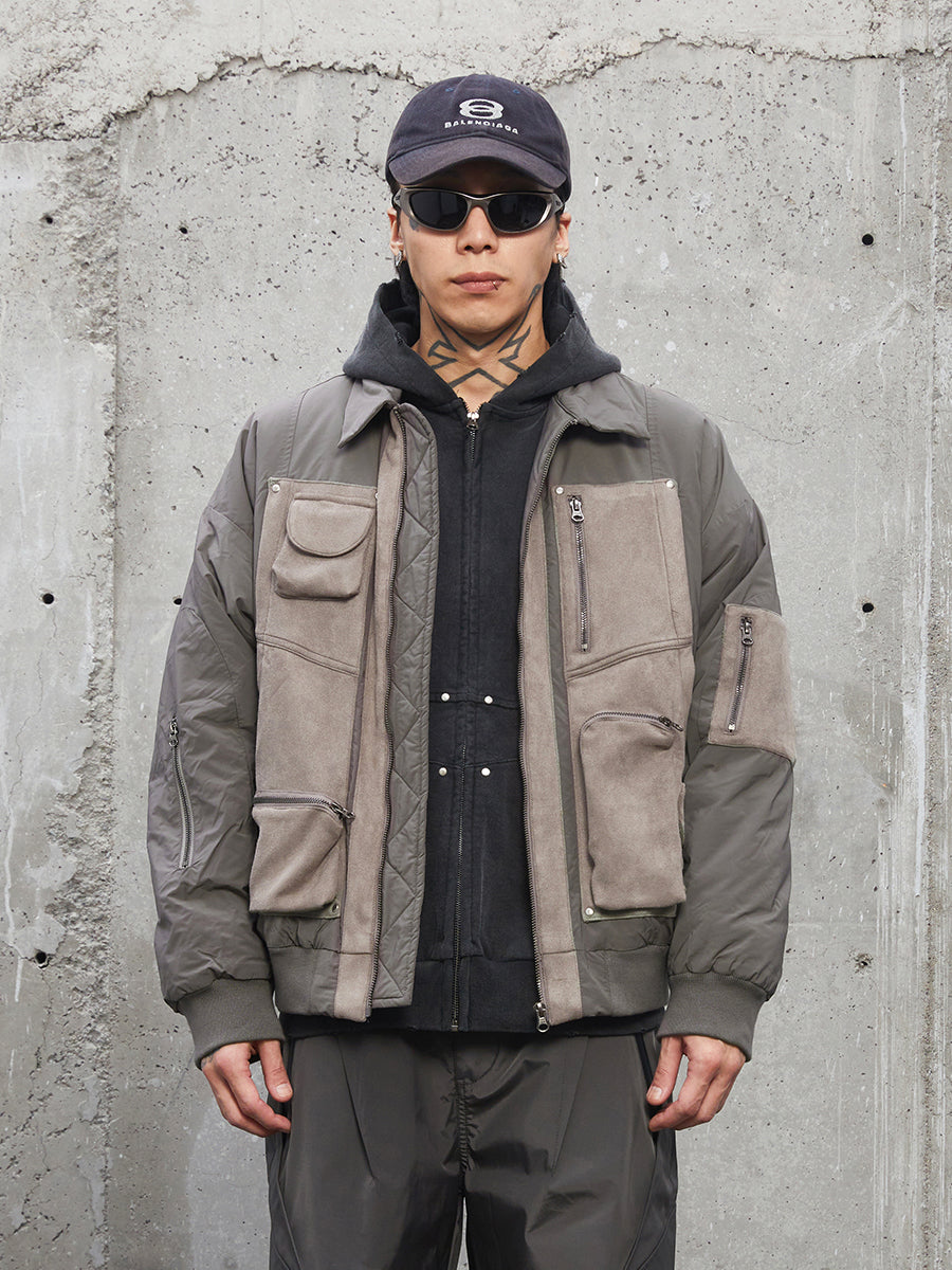 F2CE Multi Pockets Bomber Flight Jacket
