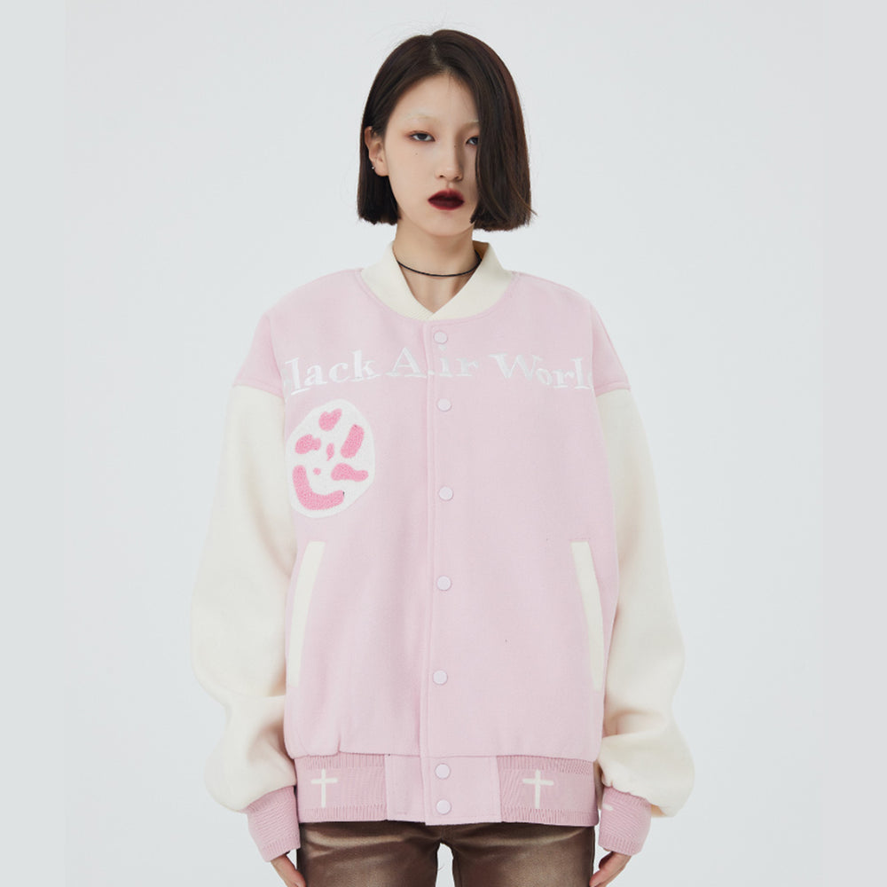 F3F Select Jesus Christ & Cross Embroidered Baseball Jacket