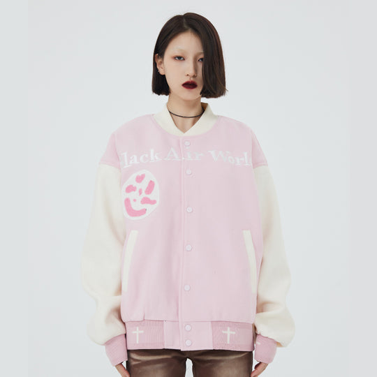 F3F Select Jesus Christ & Cross Embroidered Baseball Jacket