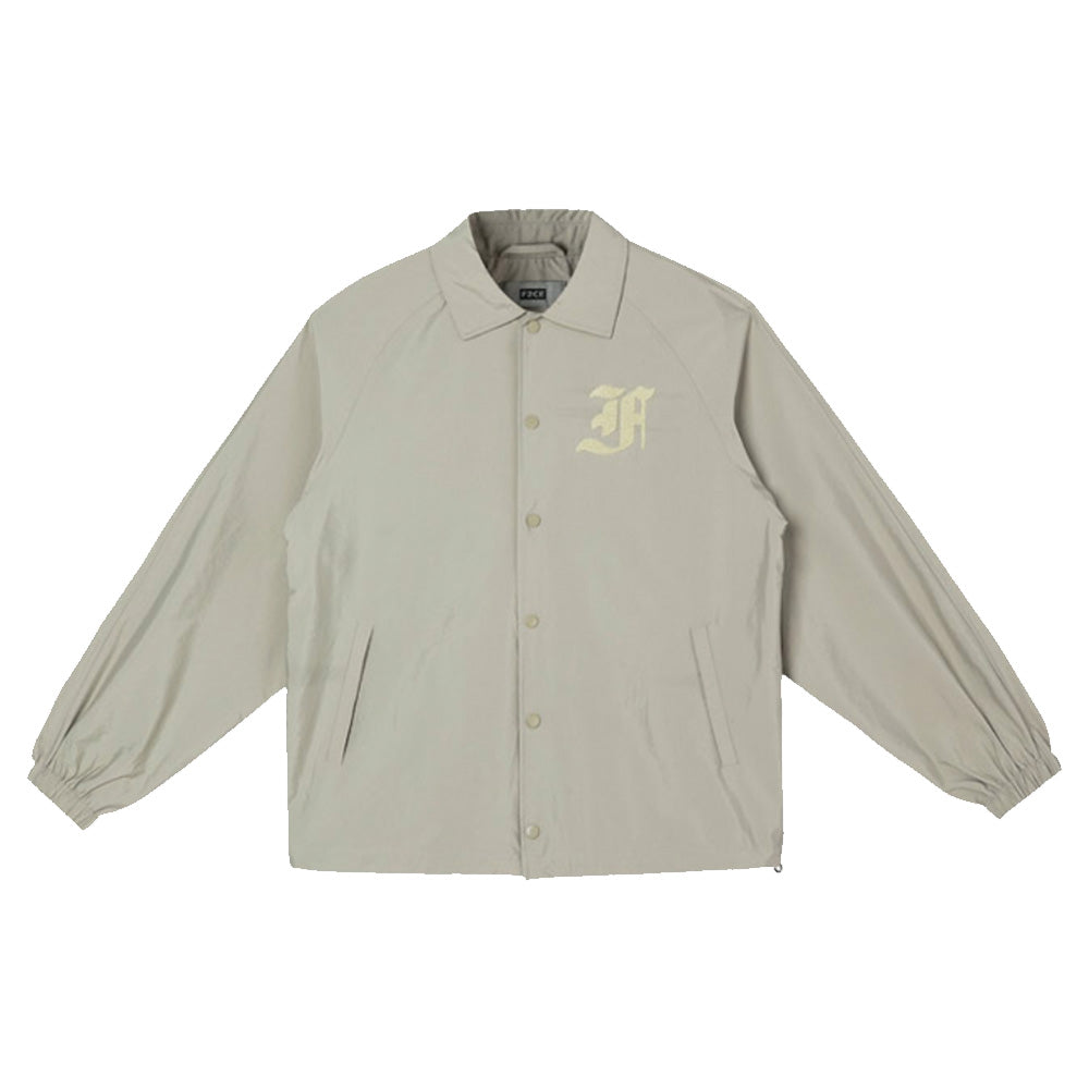F2CE LOGO Print Towel Embroidery Coach Jacket | Face 3 Face