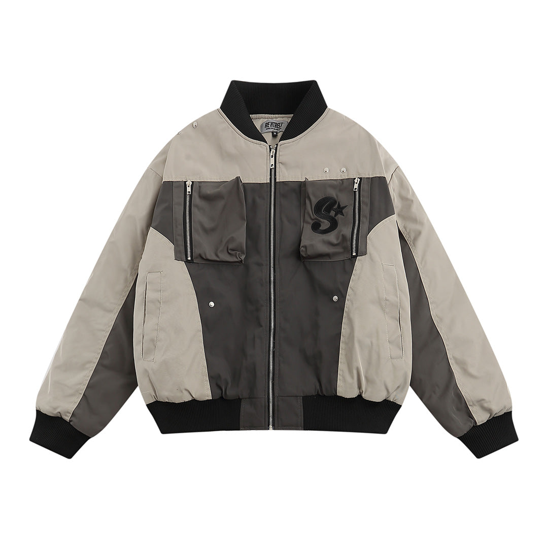 F3F Select Embroidered Baseball Bomber Jacket