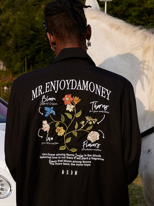 MEDM Flower Letter Embroidery Jacket | Face 3 Face