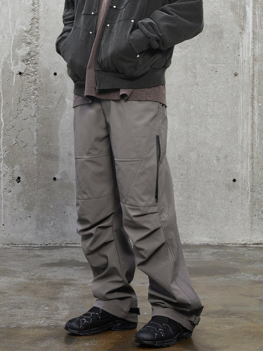 F2CE Nylon Knee Pleats Paratrooper Pants