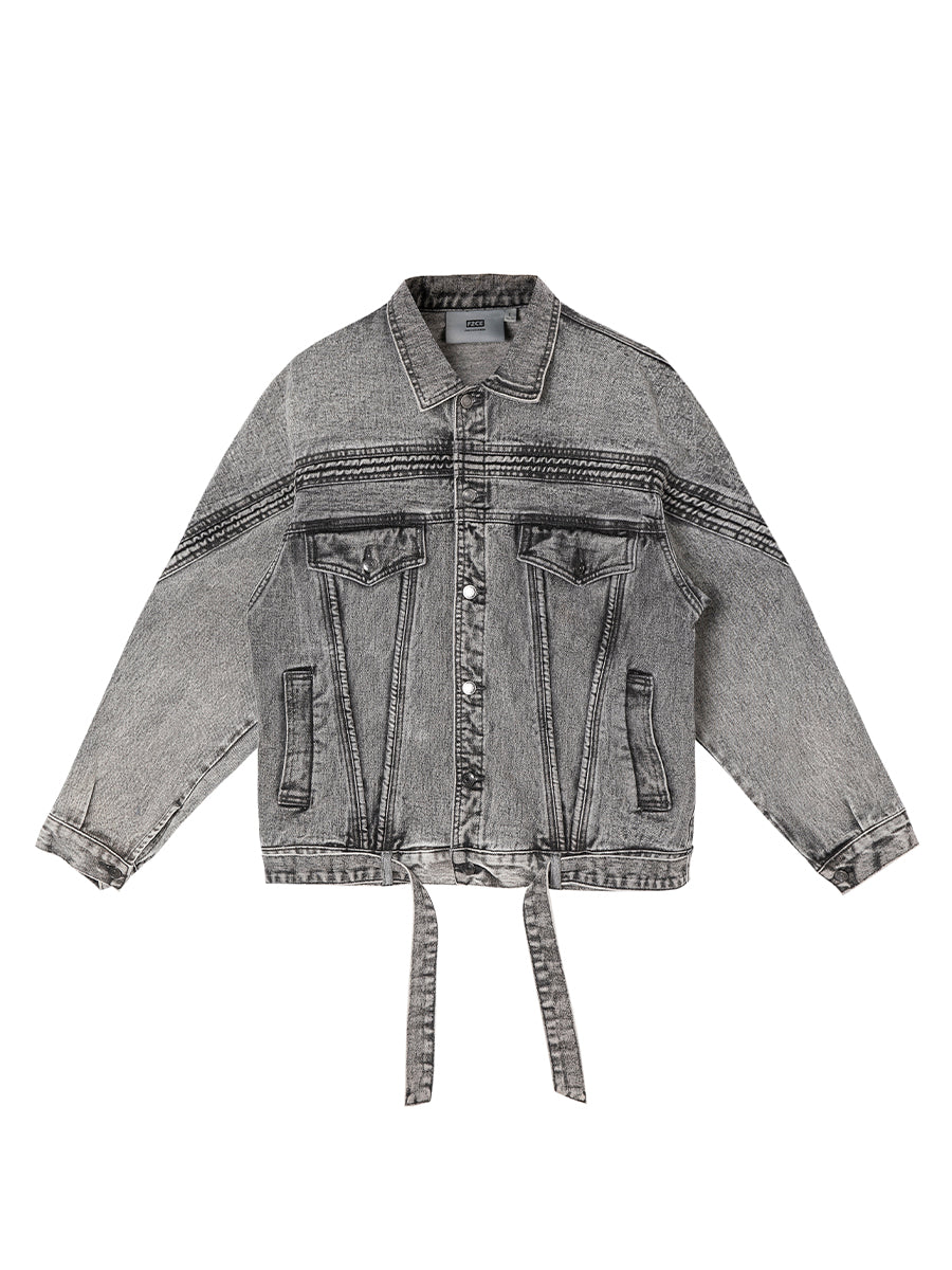 F2CE Vintage Washed Denim Jacket | Face 3 Face