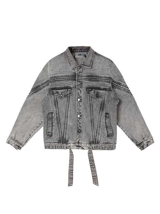 F2CE Vintage Washed Denim Jacket | Face 3 Face