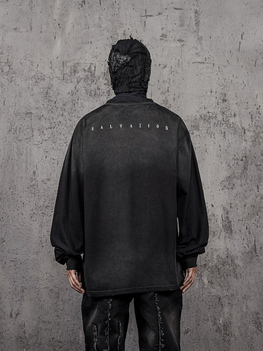 UNDERWATER Destruction Dark Printed Long Sleeve Tee