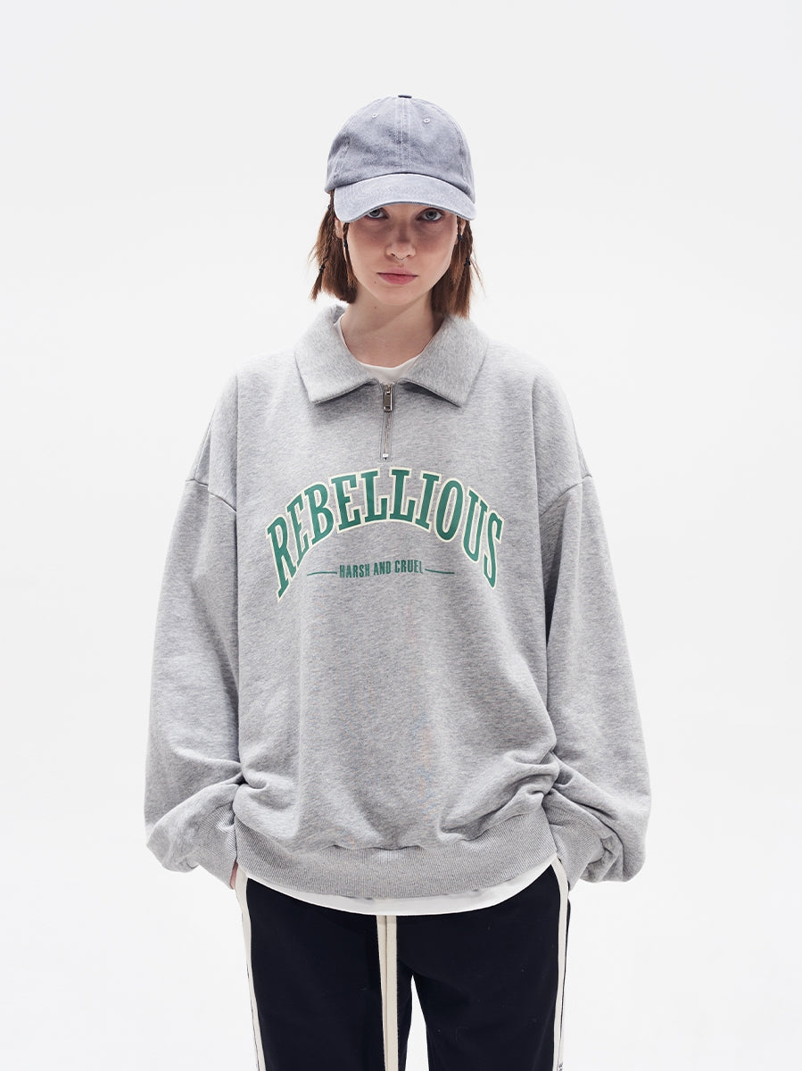 Harsh and Cruel Half Zipper POLO Sweatshirts | Face 3 Face