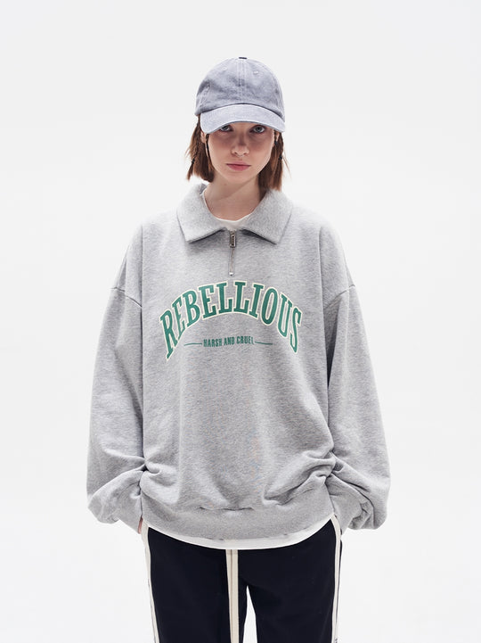 Harsh and Cruel Half Zipper POLO Sweatshirts | Face 3 Face