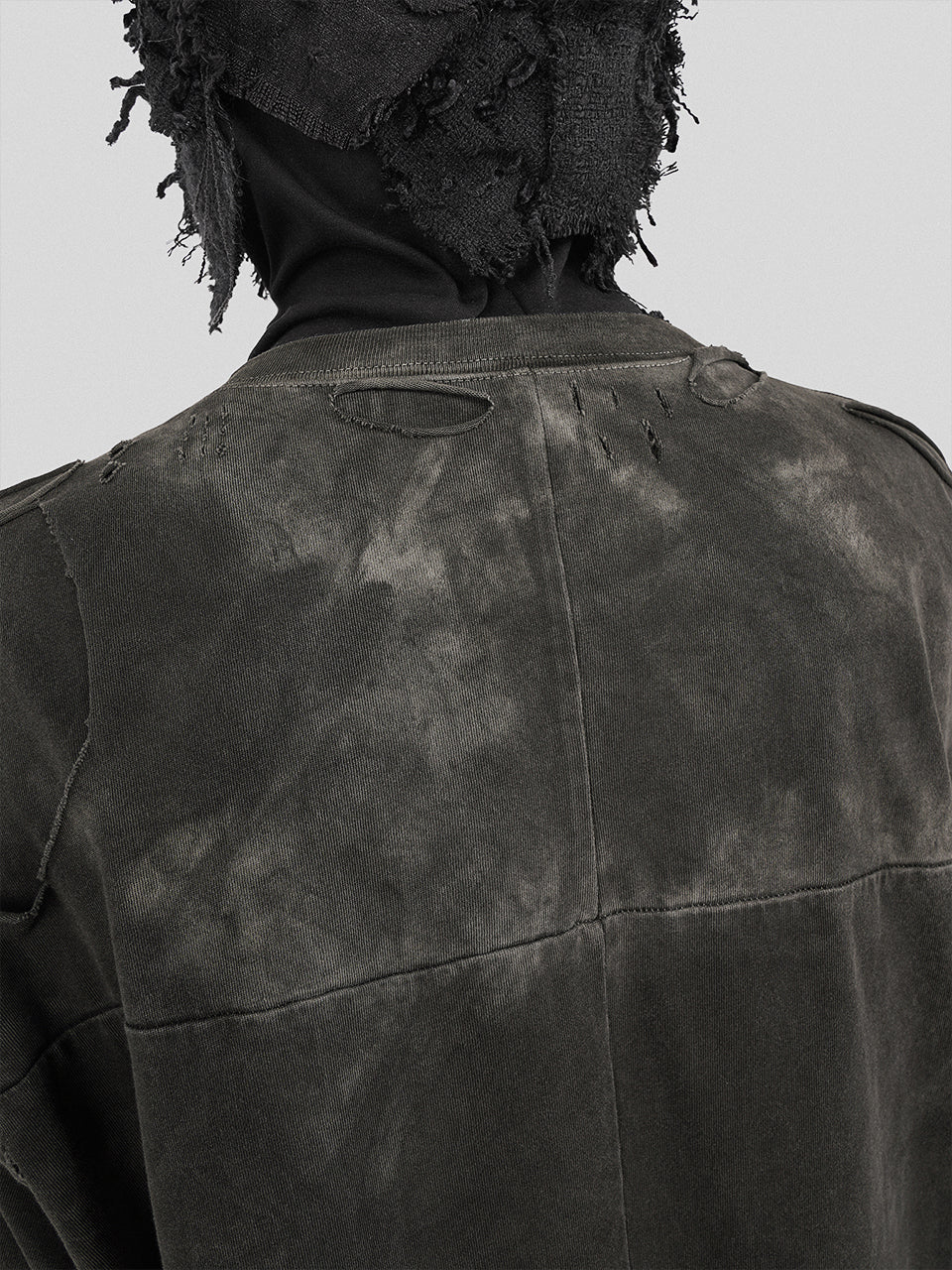 UNDERWATER Destruction Cross Deconstruction Zipper Tee Black