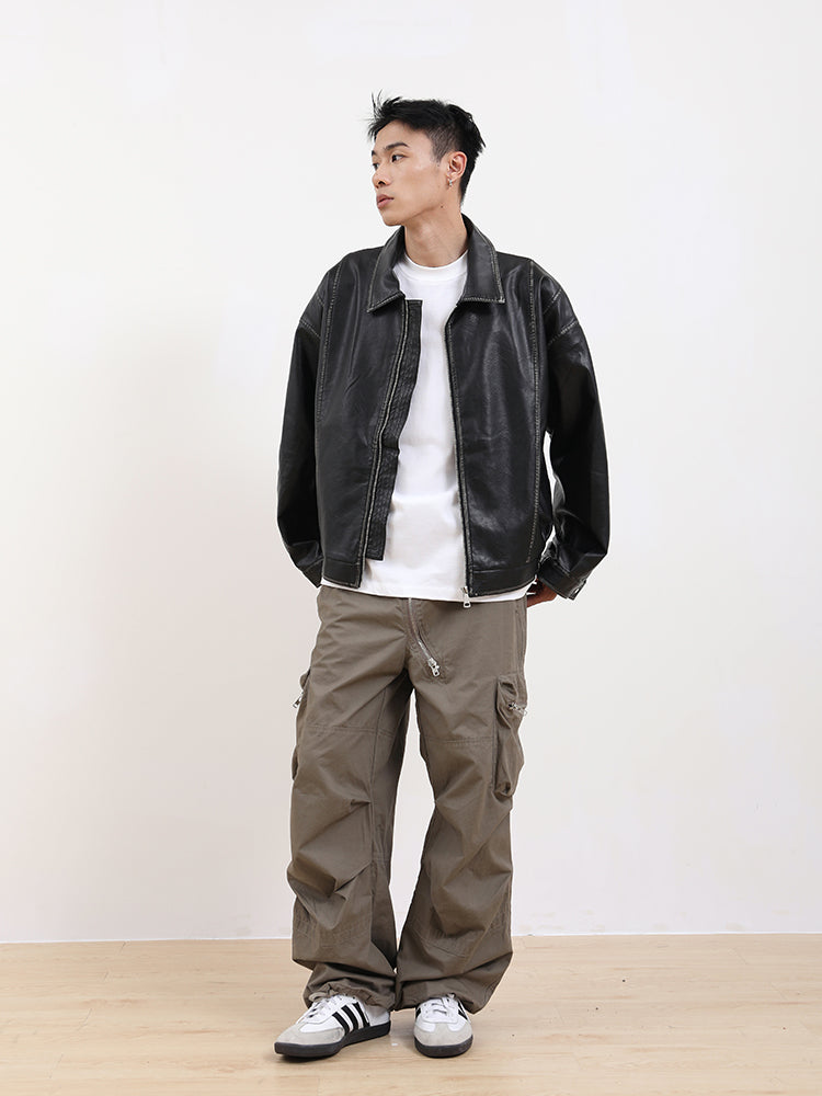 F3F Select Old Washed Leather Jacket – Face 3 Face