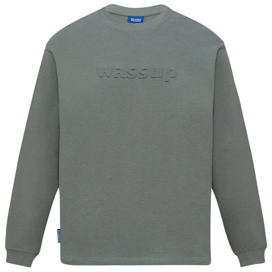 Wassup House Basic 3D Embossed Logo Long Sleeved Tee