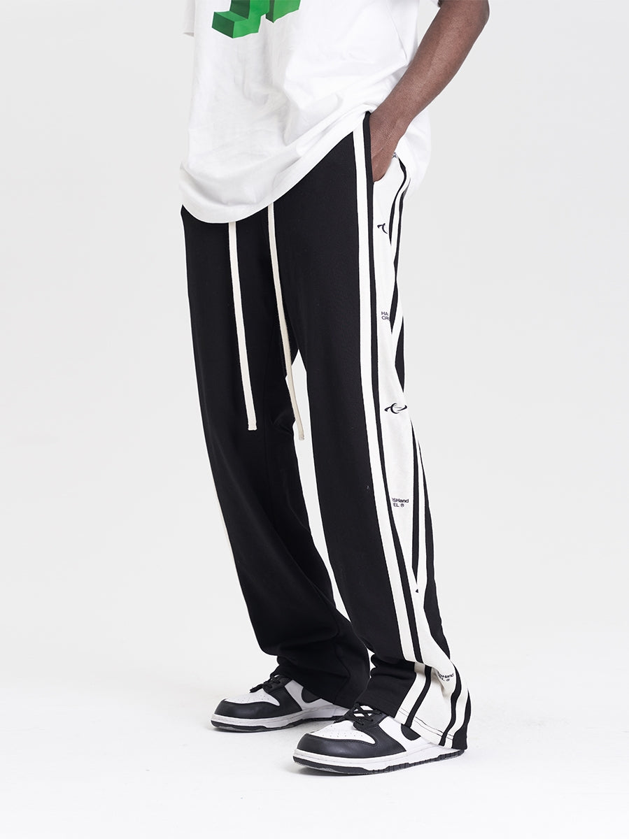 Harsh and Cruel Logo Label Stripes Sweatpants | Face 3 Face