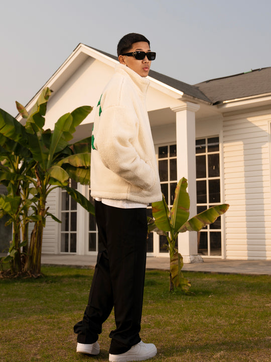 AFGK Sherpa Zip-up Fleece / Circle Logo Boa Jacket | Face 3 Face