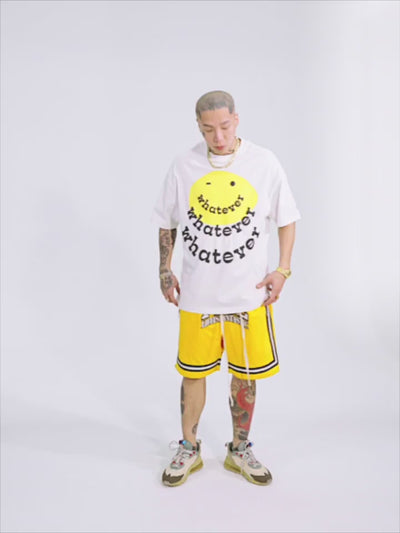 F2CE Foam Printed Smiley Face Tee