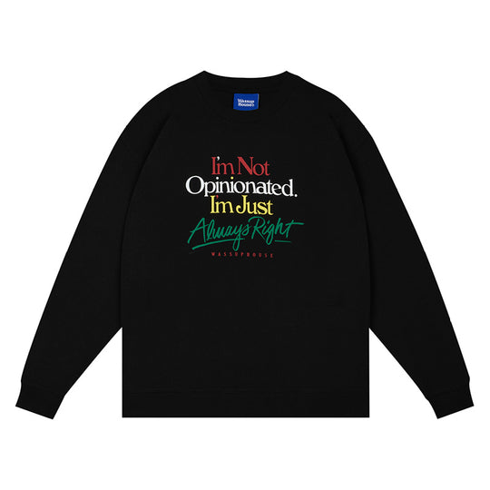 Wassup House Slogan Graffiti Print Sweatshirt