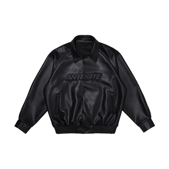 ANTIDOTE WTF Logo PU Leather Jacket | Face 3 Face