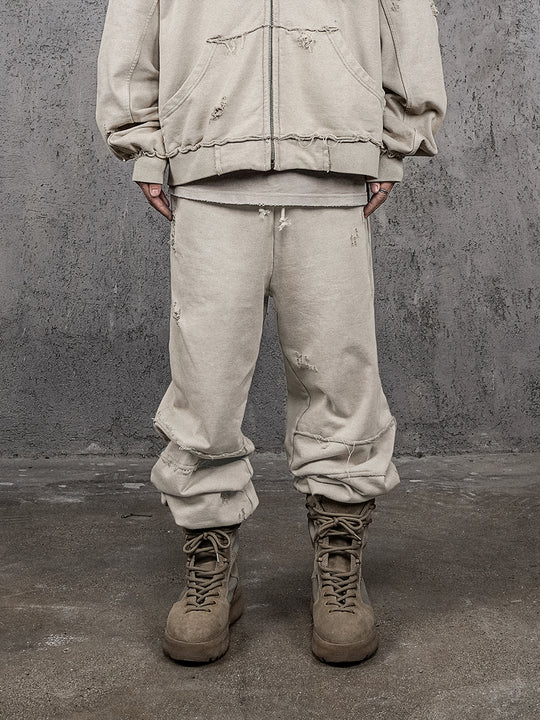 UNDERWATER Wasteland Distressed Drawstring Sweatpants