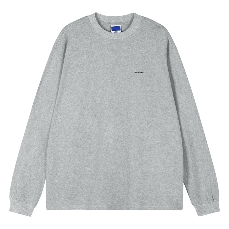 Wassup House Basic Small Logo Long Sleeved Tee