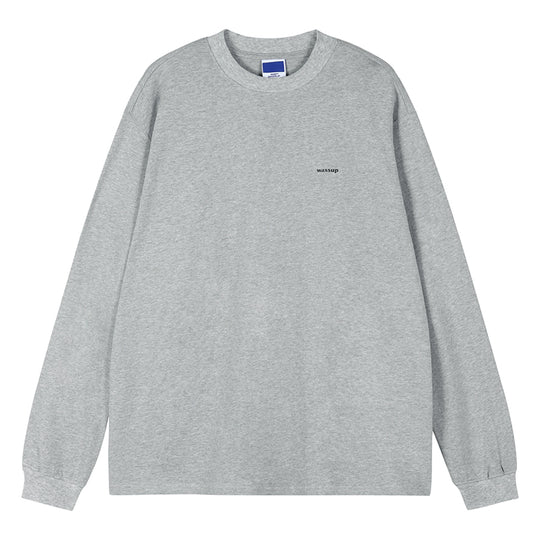 Wassup House Basic Small Logo Long Sleeved Tee