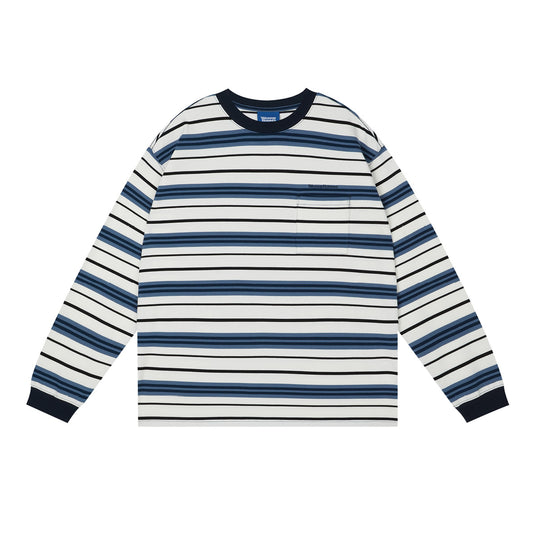 Wassup House Multi Color Striped Long Sleeved Tee