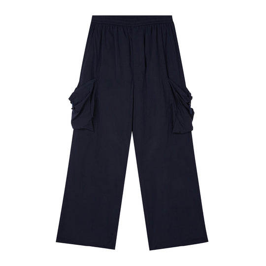 Wassup House Metallic Silk Large Pockets Work Pants