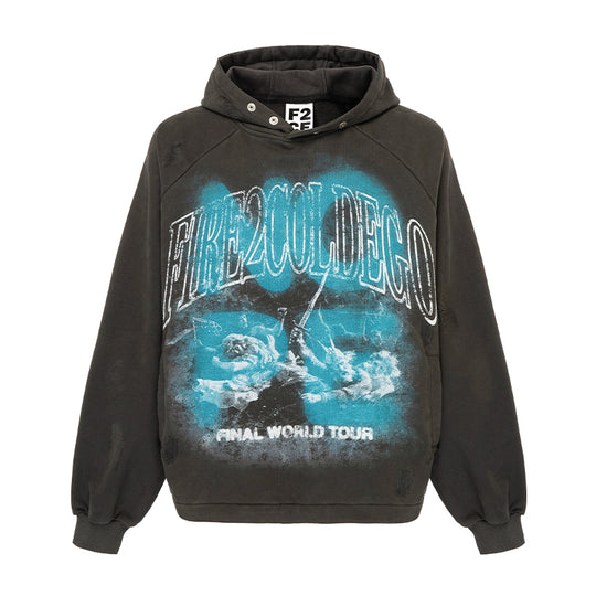 F2CE Graffiti Printing Hoodie