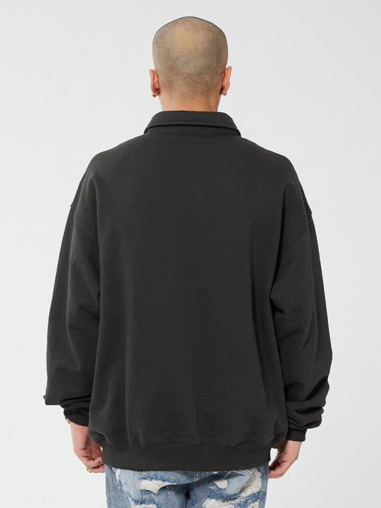 F2CE Retro Vintage Print Polo Sweatshirts | Face 3 Face