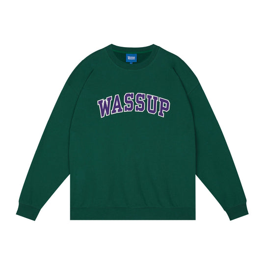 Wassup House Patch Embroidery Logo Sweatshirt