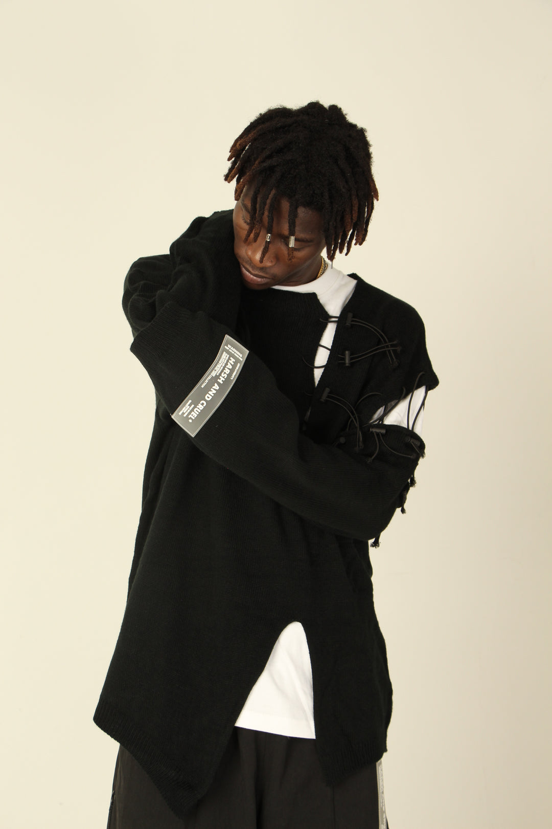 Harsh and Cruel Destruction Knit Sweater | Face 3 Face