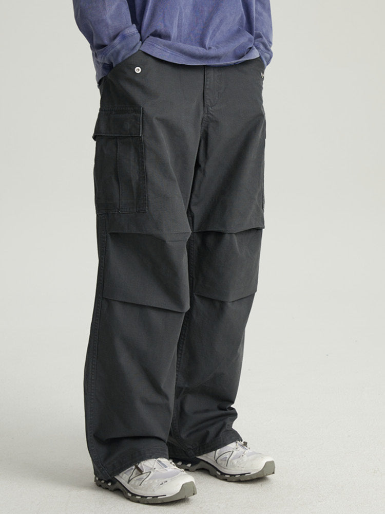 Wassup House M51 Washed & Old Plaid Work Pants