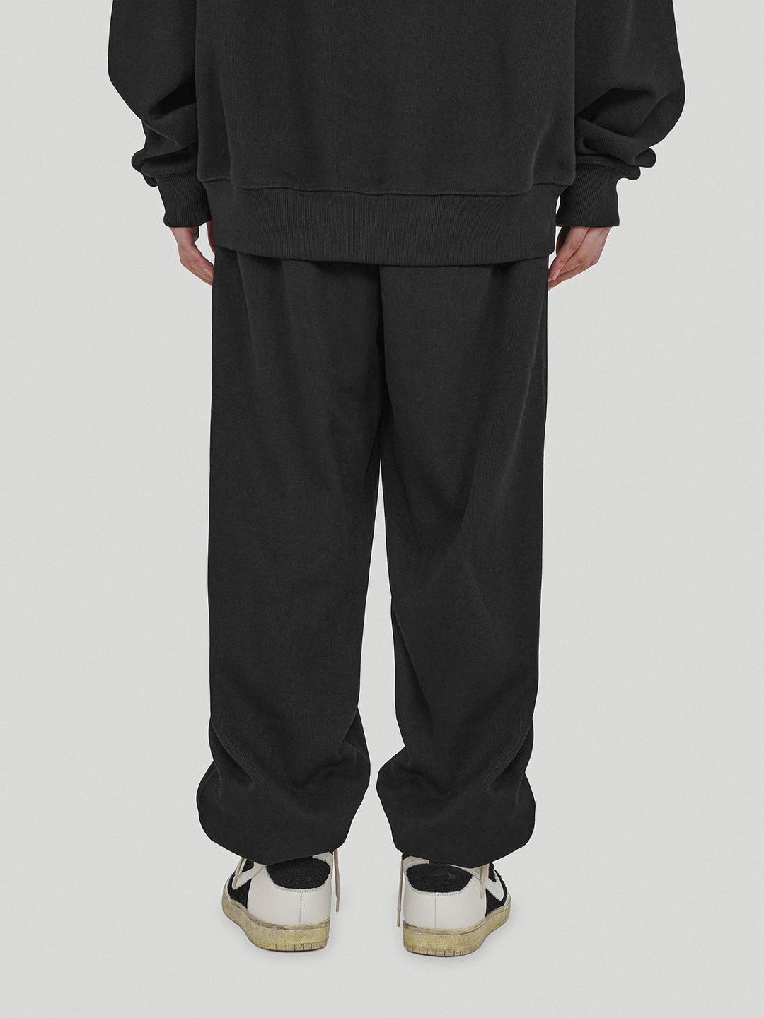 UNDERWATER Washed Basic Logo Embroidered Sweatpants