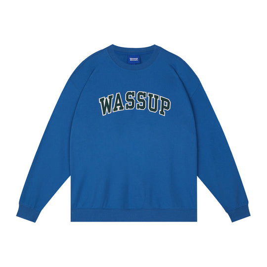 Wassup House Patch Embroidery Logo Sweatshirt