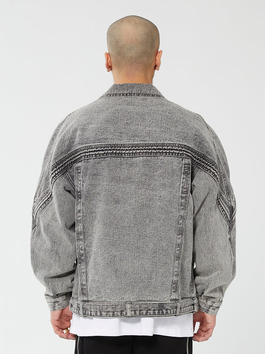 F2CE Vintage Washed Denim Jacket | Face 3 Face