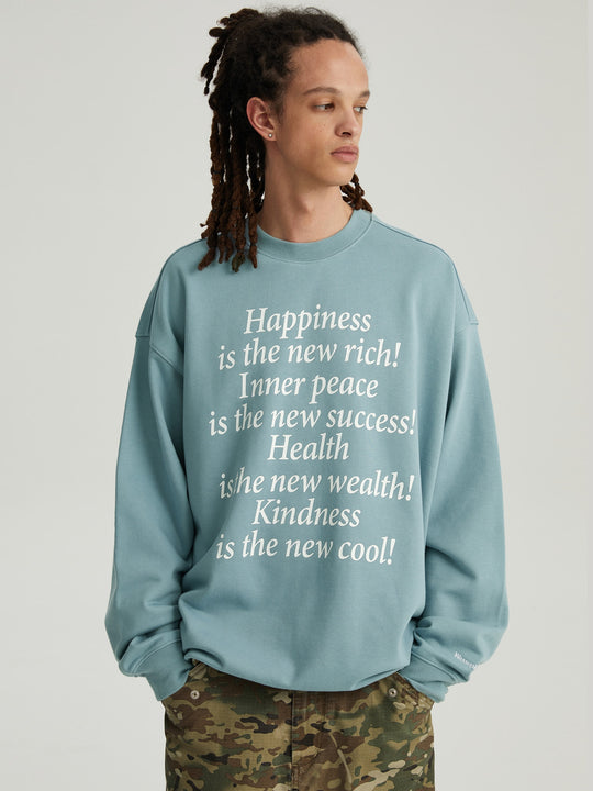 Wassup House Slogan Printing Sweatshirt