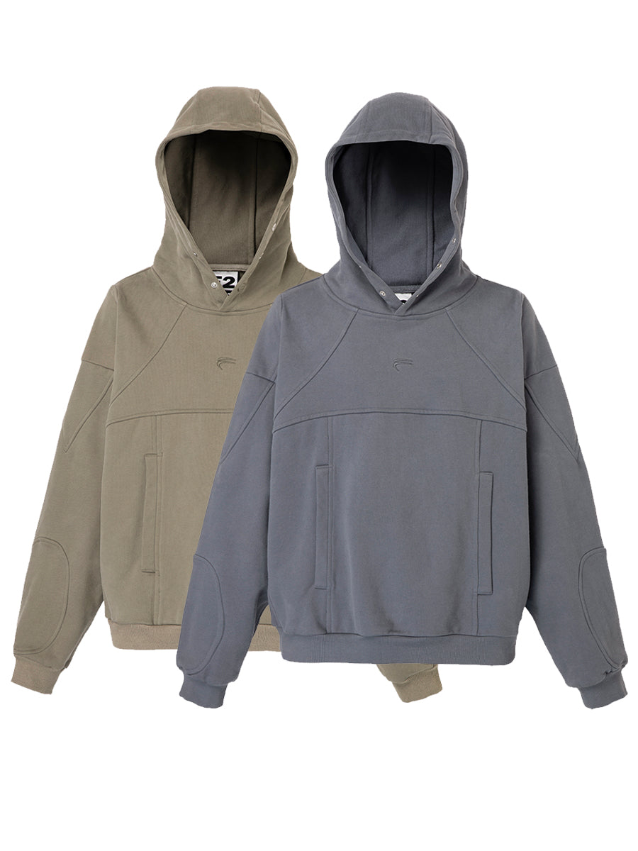 F2CE Logo Buttons Hoodie