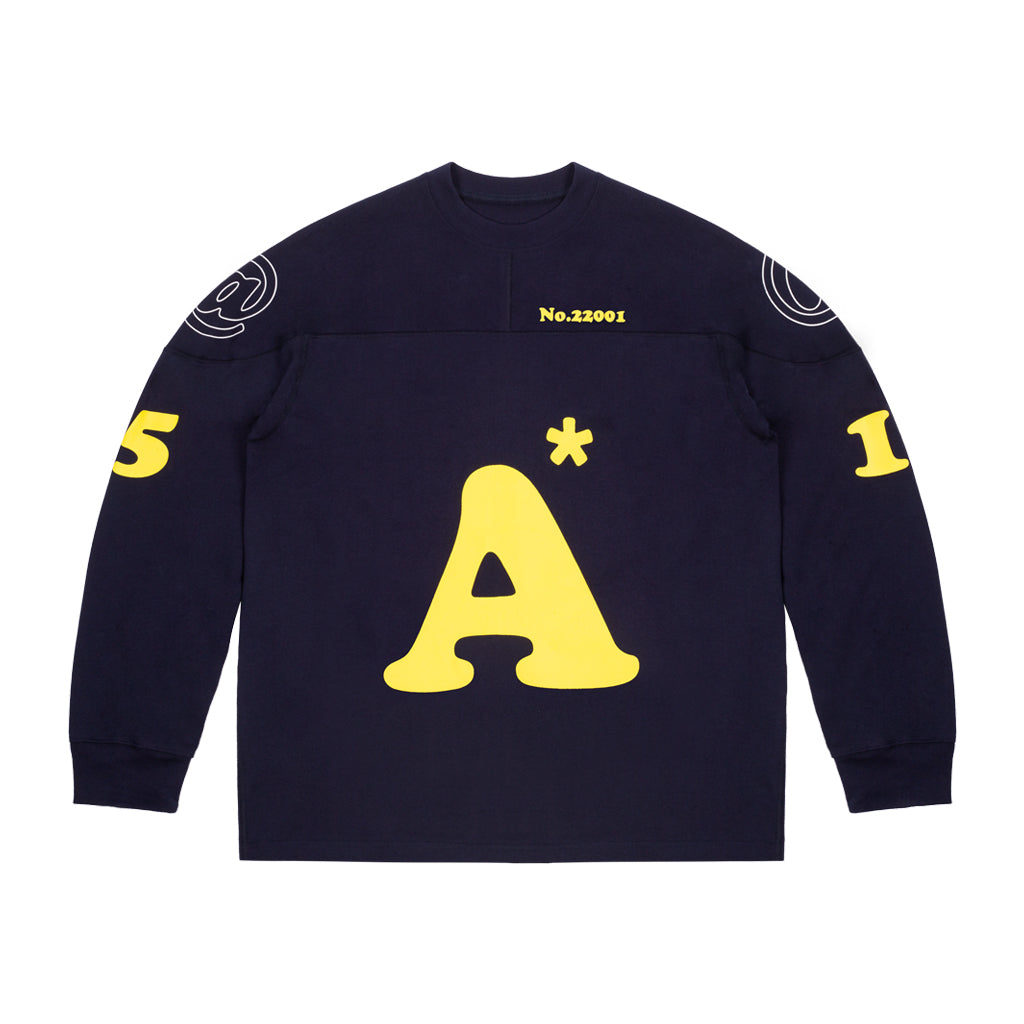 ANTIDOTE Logo Print hockey Long Sleeved Tee | Face 3 Face