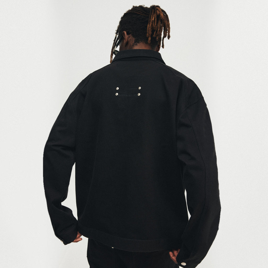 ANTIDOTE Stud Patch Punk Loose Zipper Jacket | Face 3 Face