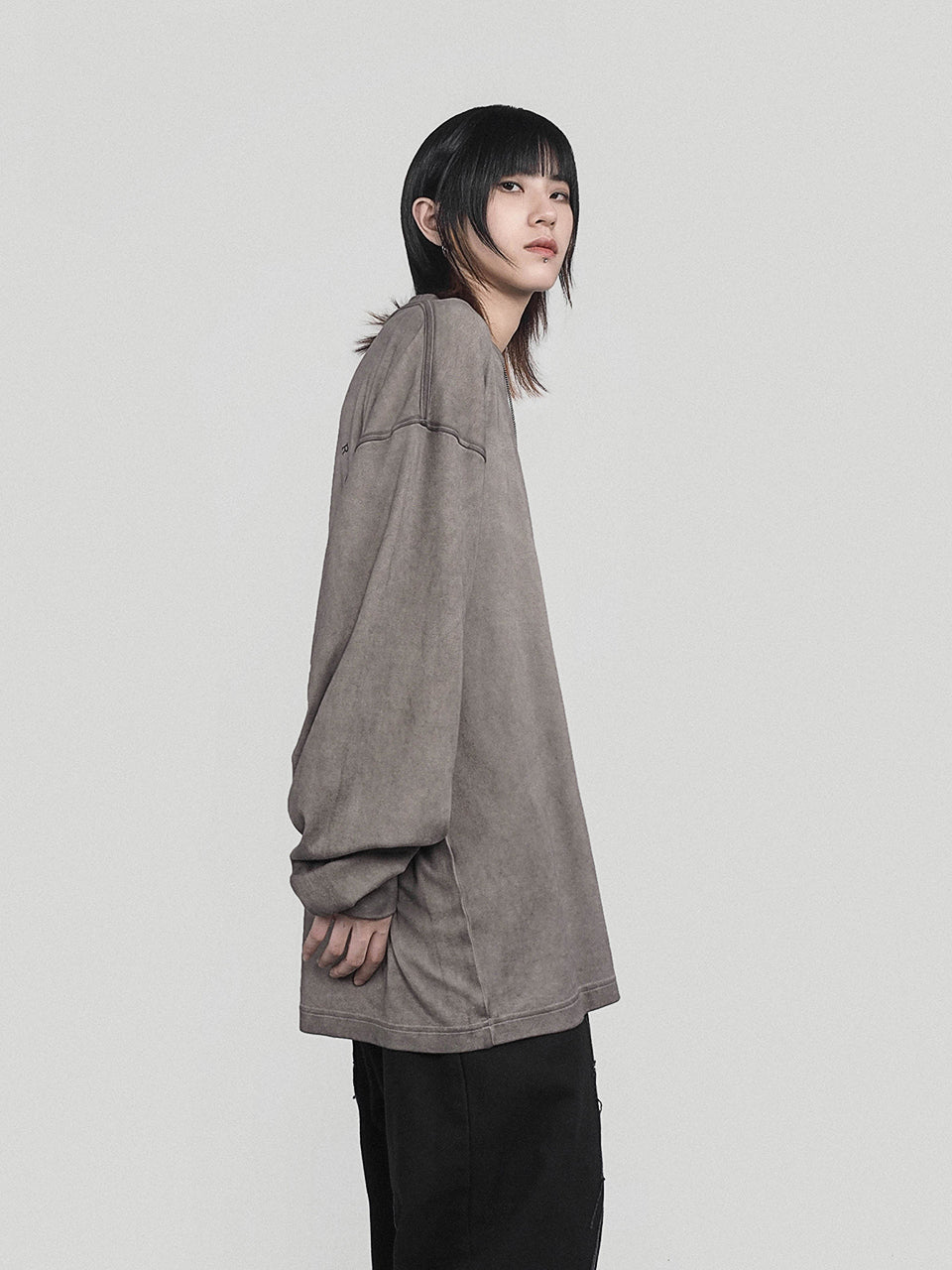 UNDERWATER Crucifix Cross Printed Long Sleeve Tee