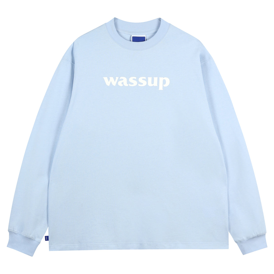 Wassup House Basic Logo printed Long Sleeved Tee